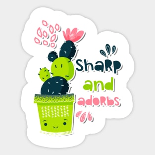 Sharp but Adorbs Sticker